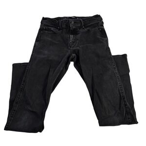 Hollister Mens Slim Straight Black Stretch Jeans W30 L34